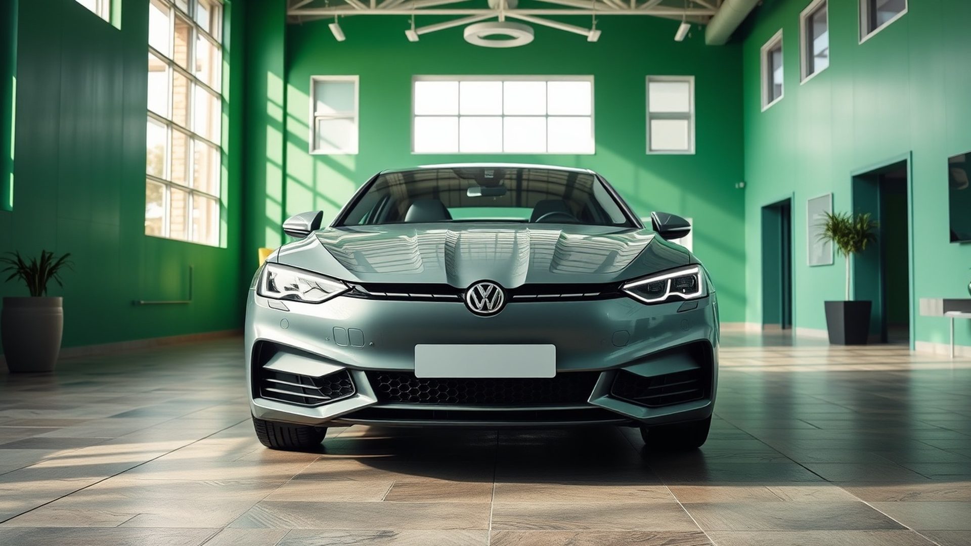 Moderan automobil u smaragdno zelenom salonu Megakennedy u Zadru